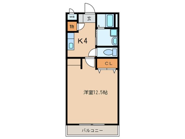 マ－ベラスⅡの物件間取画像